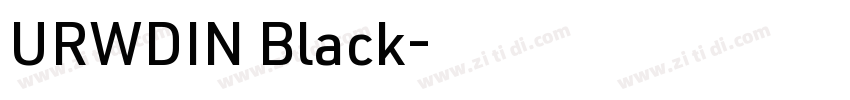 URWDIN Black字体转换